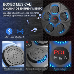 MAQUINA DE BOXEO MUSICAL BLUOTOOTH LUCES D PARED