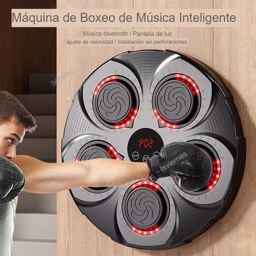 MAQUINA DE BOXEO MUSICAL BLUOTOOTH LUCES D PARED